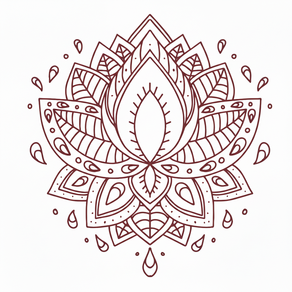 Mandala rouge
